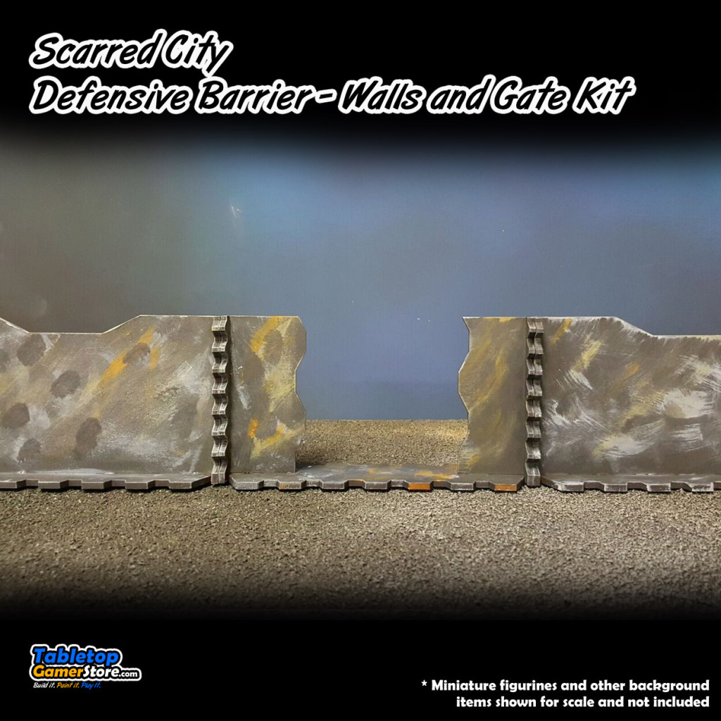 Scarred City Defensive Barrier - Walls and Gate Kit
